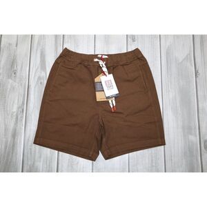 NEW Topo Designs Dirt Shorts Men’s Medium Organic Cotton Drawstrings Desert Palm